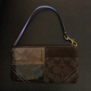 Coach multi- fabric clutch, (circa 2000)